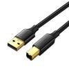 Ugreen USB 2 Cable USB-A male - USB-B male Μαύρο 2m (US135)