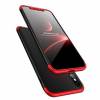 Bakeey&#8482; Full Body Hard PC Case 360° plus Tempered Glass for iPhone X Red/Black