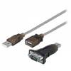 Σειριακός Μετατροπέας USB Α Αρσ. - DB 9pin Αρσ., με Αποσπώμενο Καλώδιο USB 2 Αρσ. - USB 2 Θηλ., 1.50m. Goobay 95436