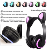 Ακουστικά Headset Bluetooth με μικρόφωνο και 7 Χρώματα Led ZW-19 - Μαύρο