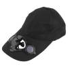 Stylish Baseball Hat/Cap with Solar Powered Cooling Fan Black (OEM) (BULK)