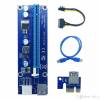 1X to 16X Powered PCI Express Riser Card Extension Cable USB 3 and PCIe 6PIN  006C (OEM) (BULK)