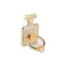 Metal Ring and Support Base for Mobile Design Bottle Aroma Gold with Silver Strass (oem)