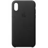 Leather Back Cover Case for iPhone X Black (LC-X-BLK)