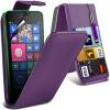 Nokia Lumia 530 - Leather Flip Case Purple (OEM)