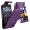 Nokia Lumia 630 / 635 - Leather Flip Case Purple (OEM)