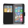 Nokia Lumia 830 Leather Wallet Case Black (OEM)