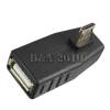 USB 2 A female to micro 5 pin male Extension left angled 90 degree USB2FMC5PMELA90D OEM