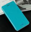 Lenovo A916  - Leather Wallet Stand Case With Silicone Back Cover Turquoise (OEM)