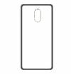 TPU Silicone back cover case Clear with frame black for Nokia 3 (oem)