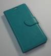 Leather Wallet Case for Alcatel One Touch X'Pop 5035D Turquoise (OEM)