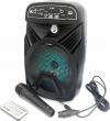 Karaoke System with Wired Microphone XY-0651 in Black Color