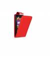 Nokia XL Dual Sim - Leather Flip Case Red (OEM)