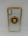 TPU with 2-in-1 Finger Gyrus Case for Iphone X - Gold (OEM)