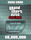 Rockstar Games Megalodon Shark Cash Card 8,000,000 GTA Dollars PC