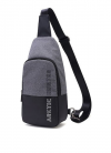 ARCTIC HUNTER τσάντα Crossbody (χιαστή) XB0058-DG, αδιάβροχη, σκούρο γκρ