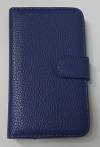 Motorola Moto X XT1052 - Leather Wallet Case Blue (OEM)