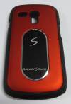 Samsung Galaxy S III mini i8190 Hard Case Plastic Back Cover Red-Black OEM