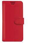 leather Phone Wallet Case for TP-LINK Neffos X1 Lite Red (BULK) (OEM)