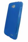 LG L65 L70 - TPU Gel Case transparent blue (OEM)