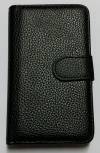 LG Optimus L5ii E460 - Leather Wallet Stand Case Black (ΟΕΜ)