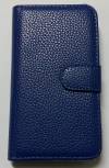 Sony Xperia Z1 Compact D5503 - Leather Wallet Case Blue (OEM)