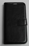 Leather Wallet Case With Silicone Back Cover for Samsung Galaxy J7 Prime Black (OEM)