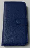 LG G2 Mini (D620) - Leather Wallet Stand Case Blue (OEM)