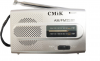 CMIK MK-228 Portable Battery Radio Silver