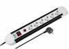 Kemot DM-3069-1.5B 6 Position Safety Power Strip with Switch and 1.5m Cable White URZ3069