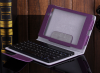 Leather Bluetooth with Keyboard Stand Case for Asus Google Nexus 7 2013 FHD 2nd Purple (OEM)