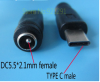 Type C 3.1 USB σε  5.5mm * 2.1mm female Power Jack