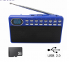KNSTAR KD-S009 Mini fm autoscan usb radio station blue
