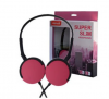 Maxell Super Slim Ακουστικά Κεφαλής MXH-HP200 με Ενσωματωμένο Μικρόφωνο Ροζ