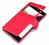 Lenovo Vibe X2 - Leather Case with windows and Hard Plastic Back Cover Red (Nillkin)
