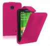Nokia X / X Plus - Leather Flip Case Pink (OEM)