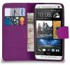 Leather Wallet/Case for HTC Desire 510 Purple (OEM)