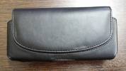 Black leather case for PSP with belt clip (OEM)